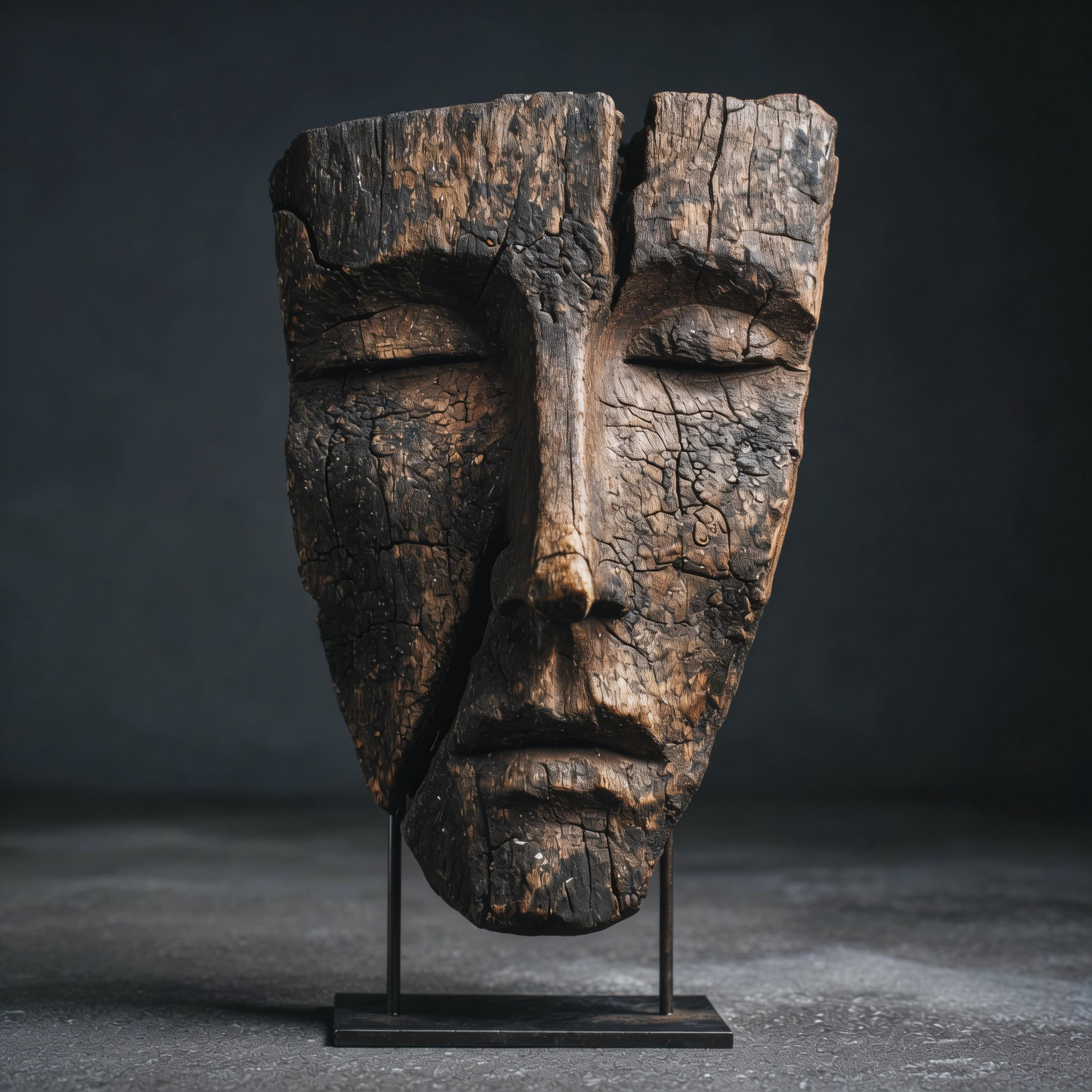 Cracked Serenity l Wood Sculpture