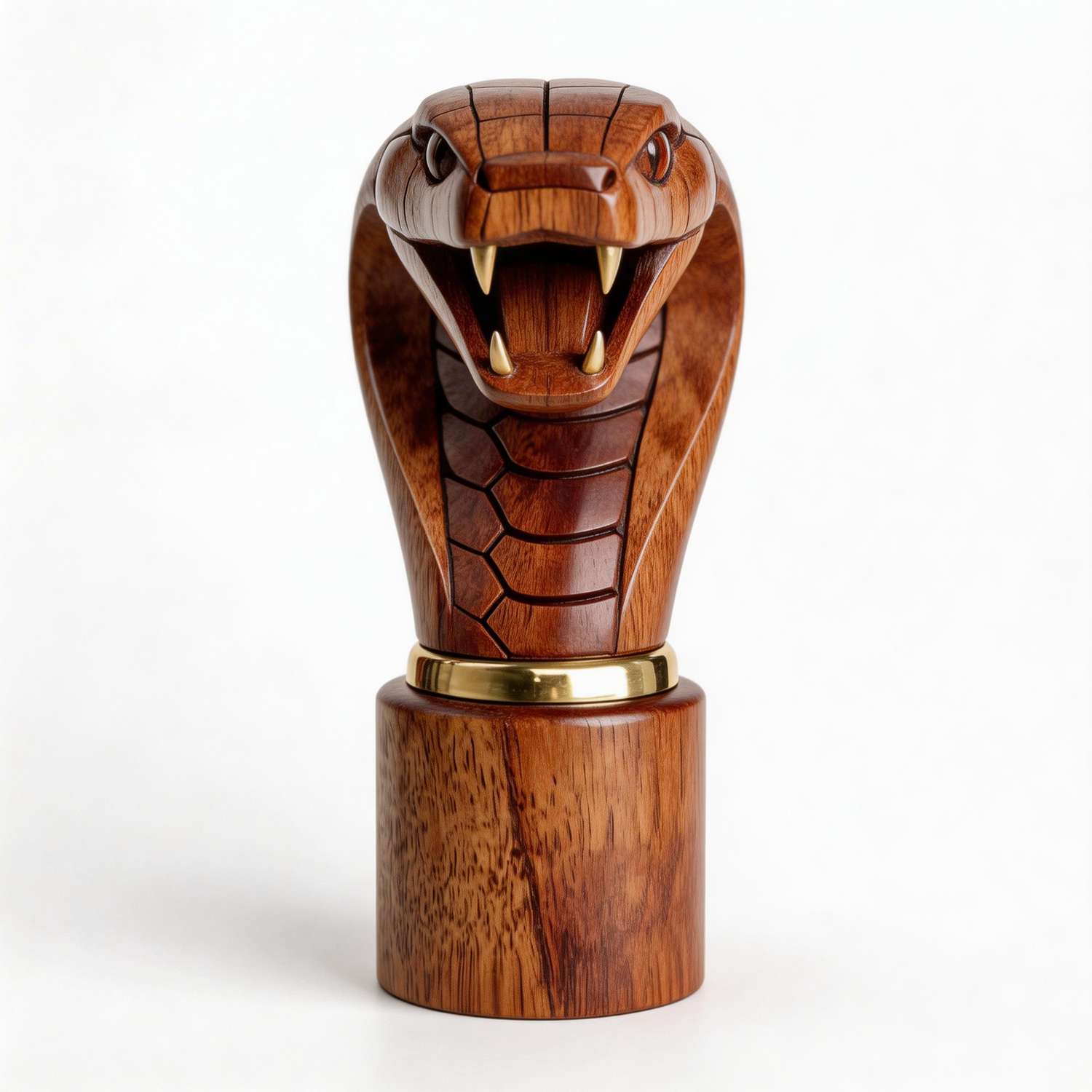 Faceted Spectacled Cobra Bust