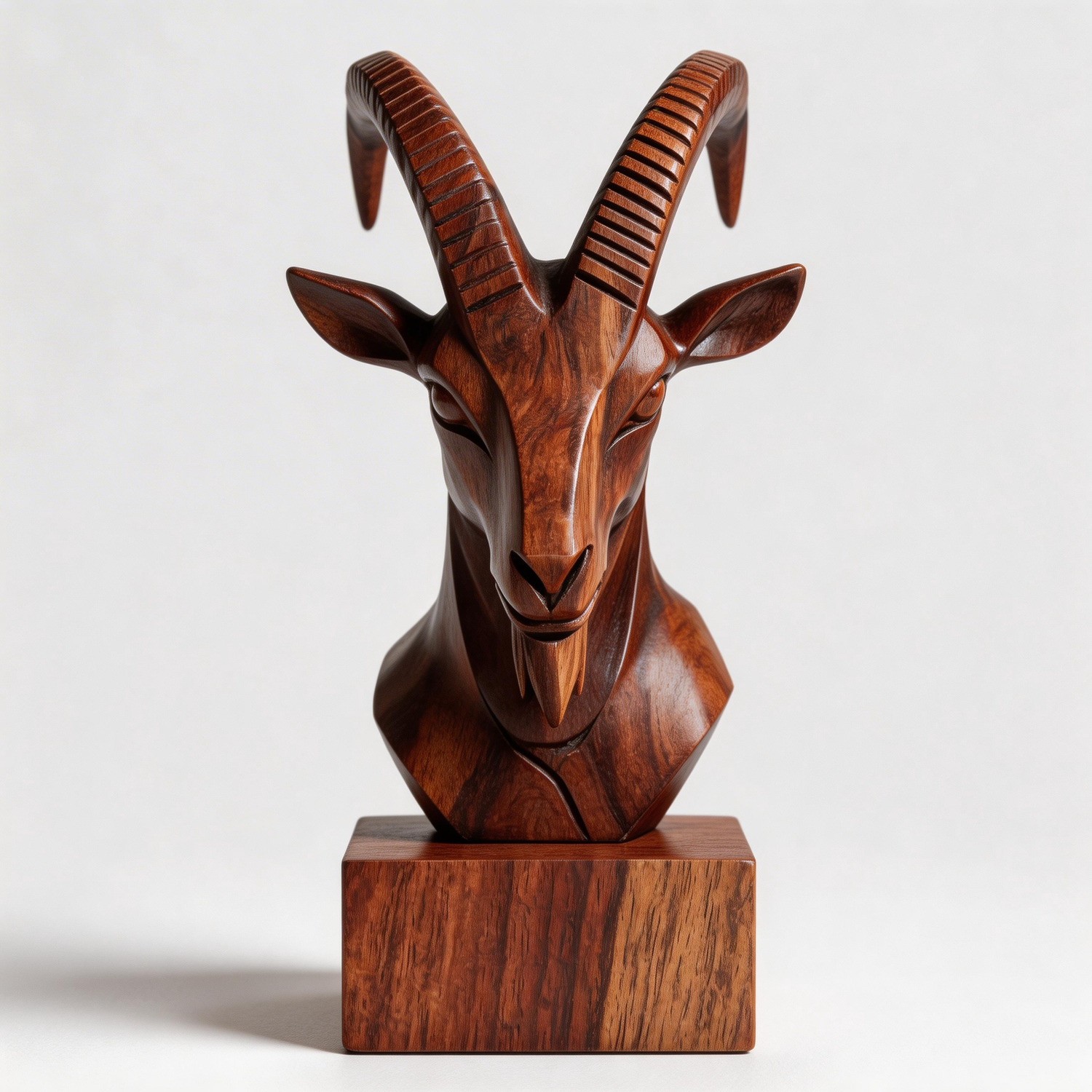 Stylized Ibex Sculpture