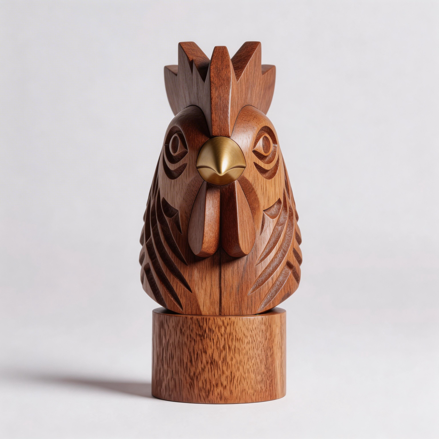 Brass-Beaked Gallus Sculpture