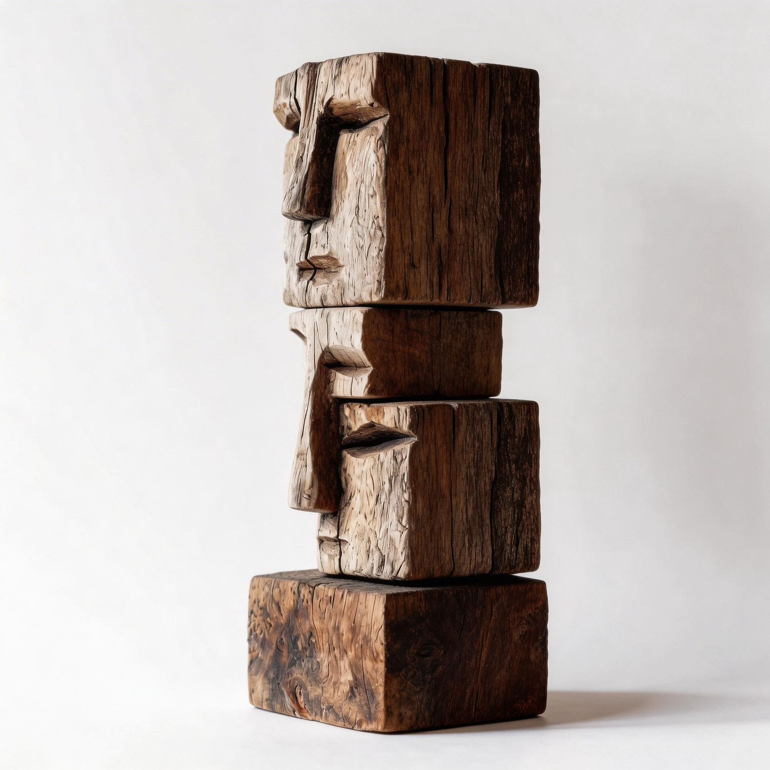 Asymmetrical Tiered Totem Sculpture