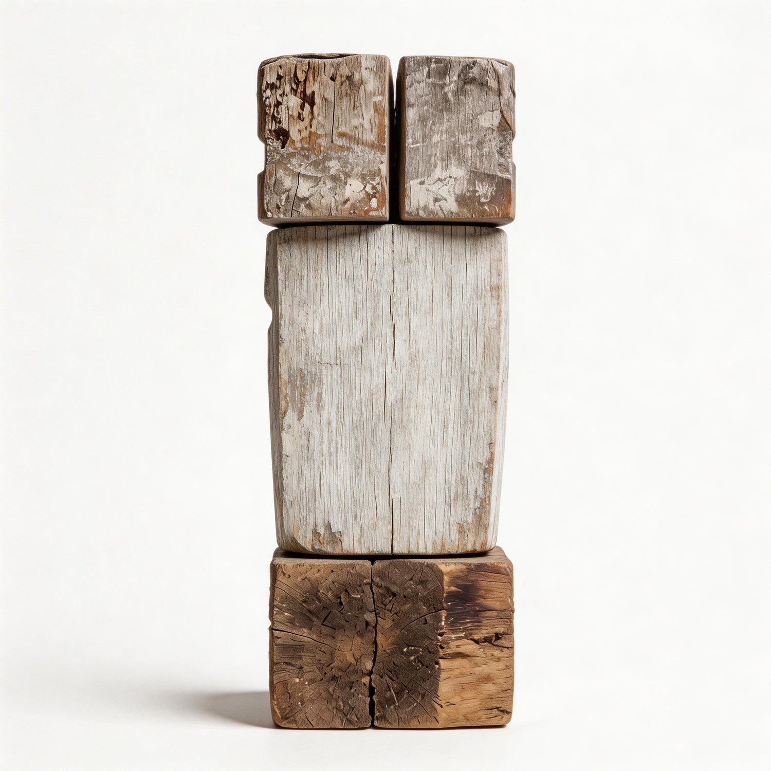 Five-Part Fragmented Totem Sculpture