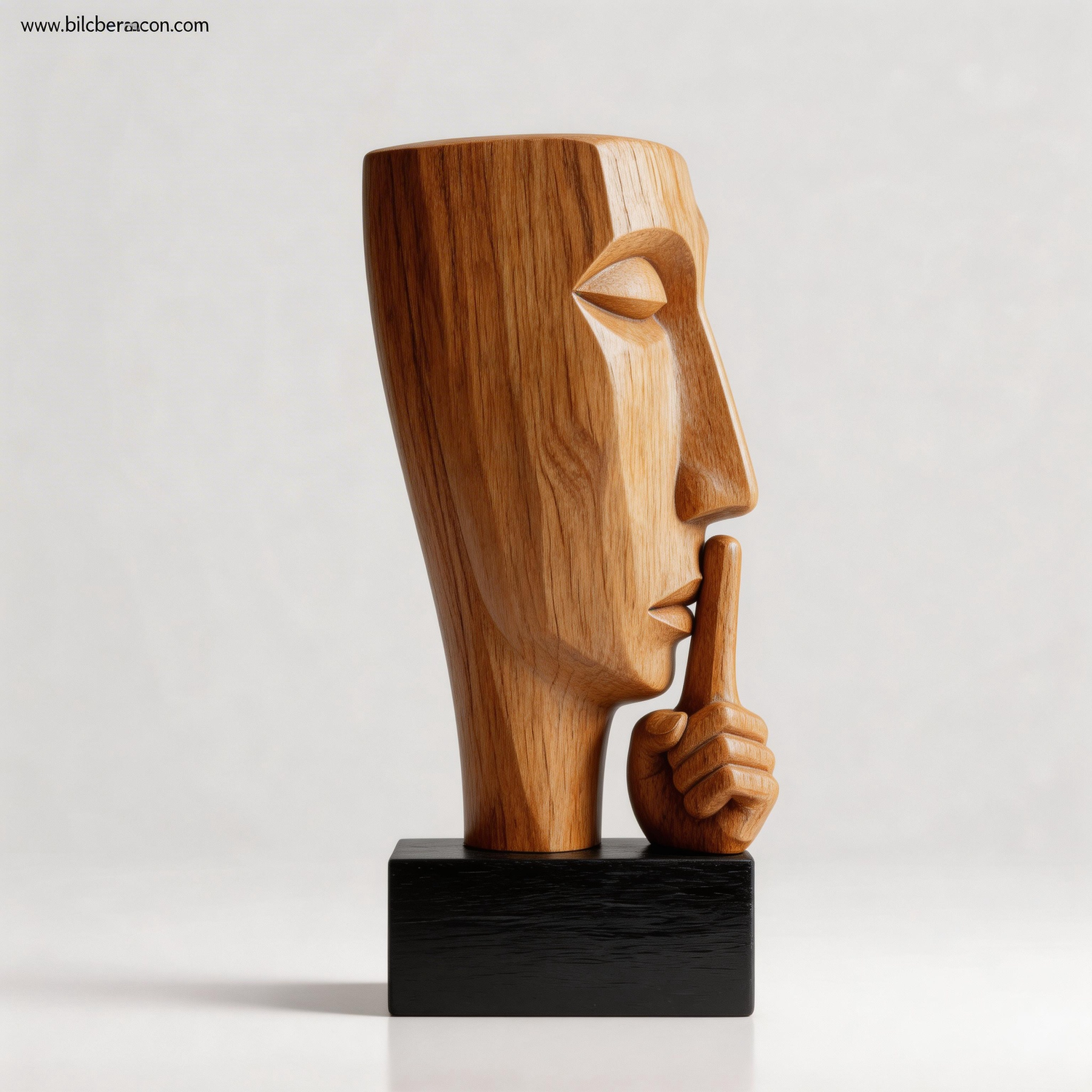 Elongated Silence Visage Sculpture