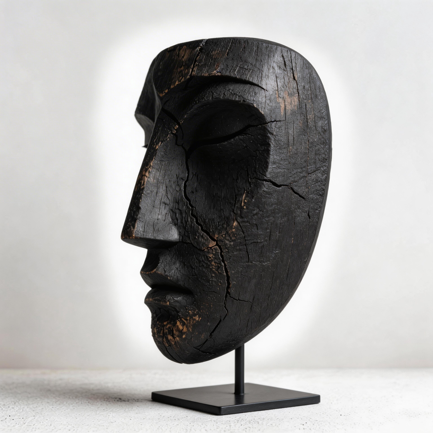 Eroded Visage Mask Sculpture