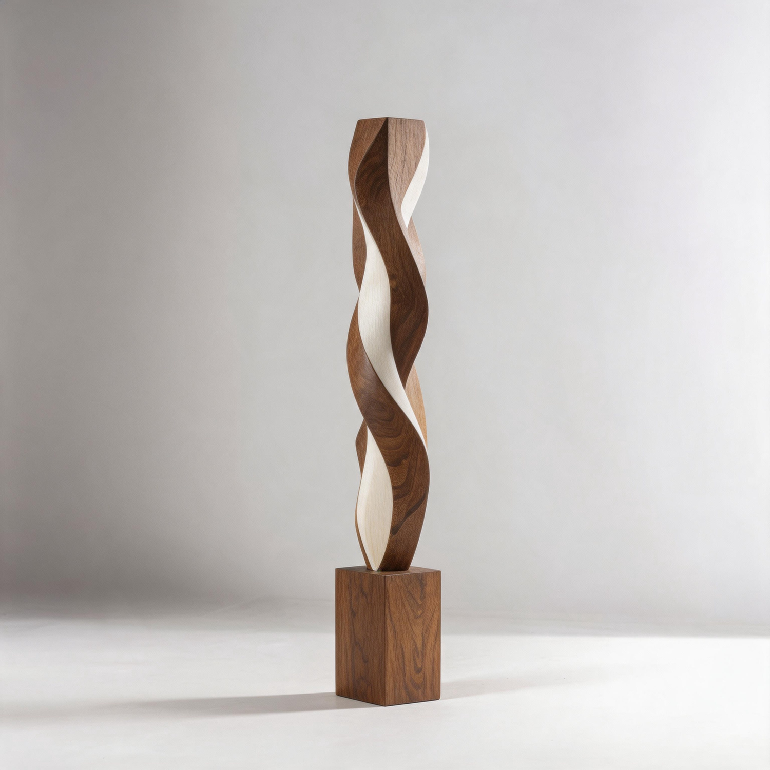Intertwined Helix    | Large Wood Sculpture