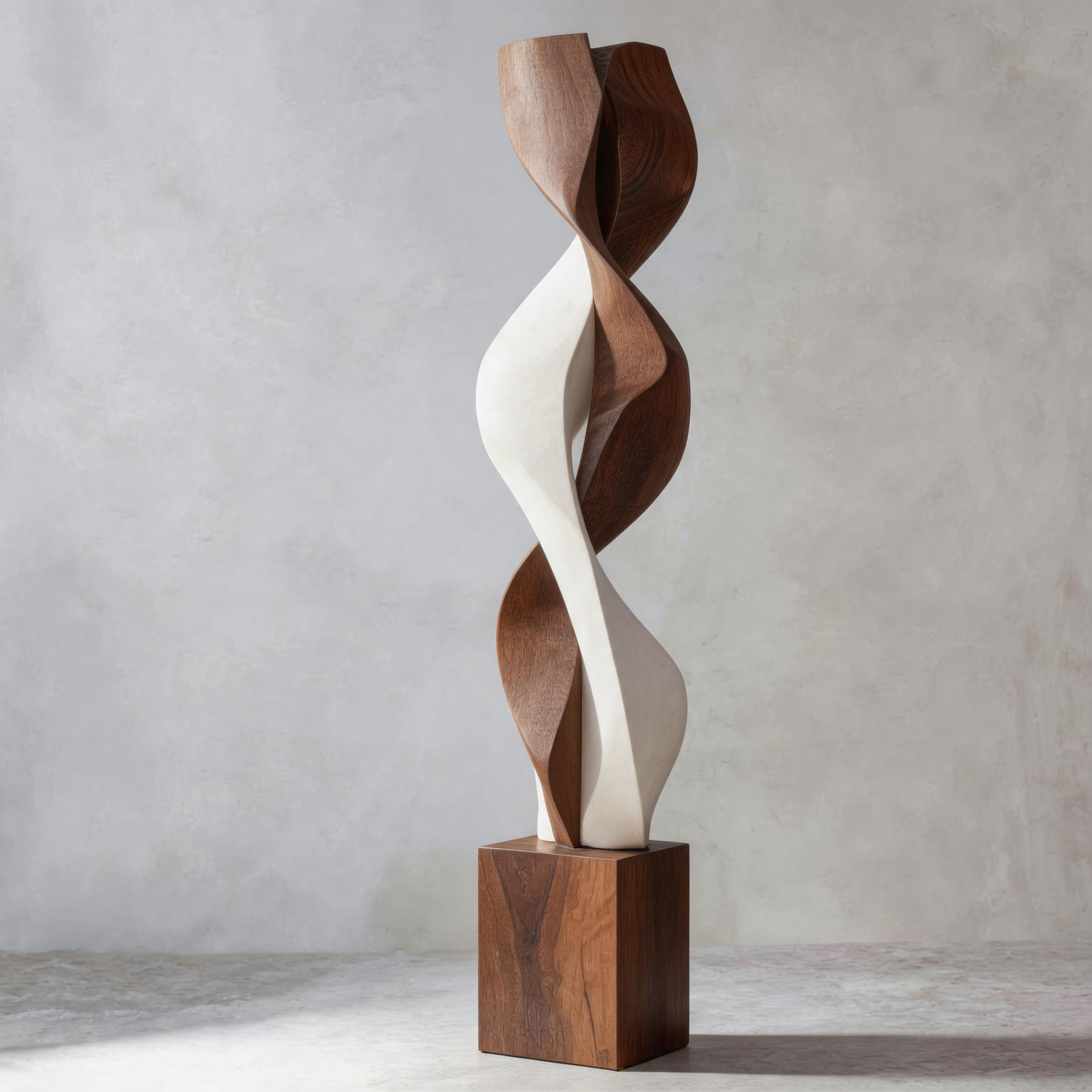 Entwined Dual Vessel    | Large Wood Sculpture