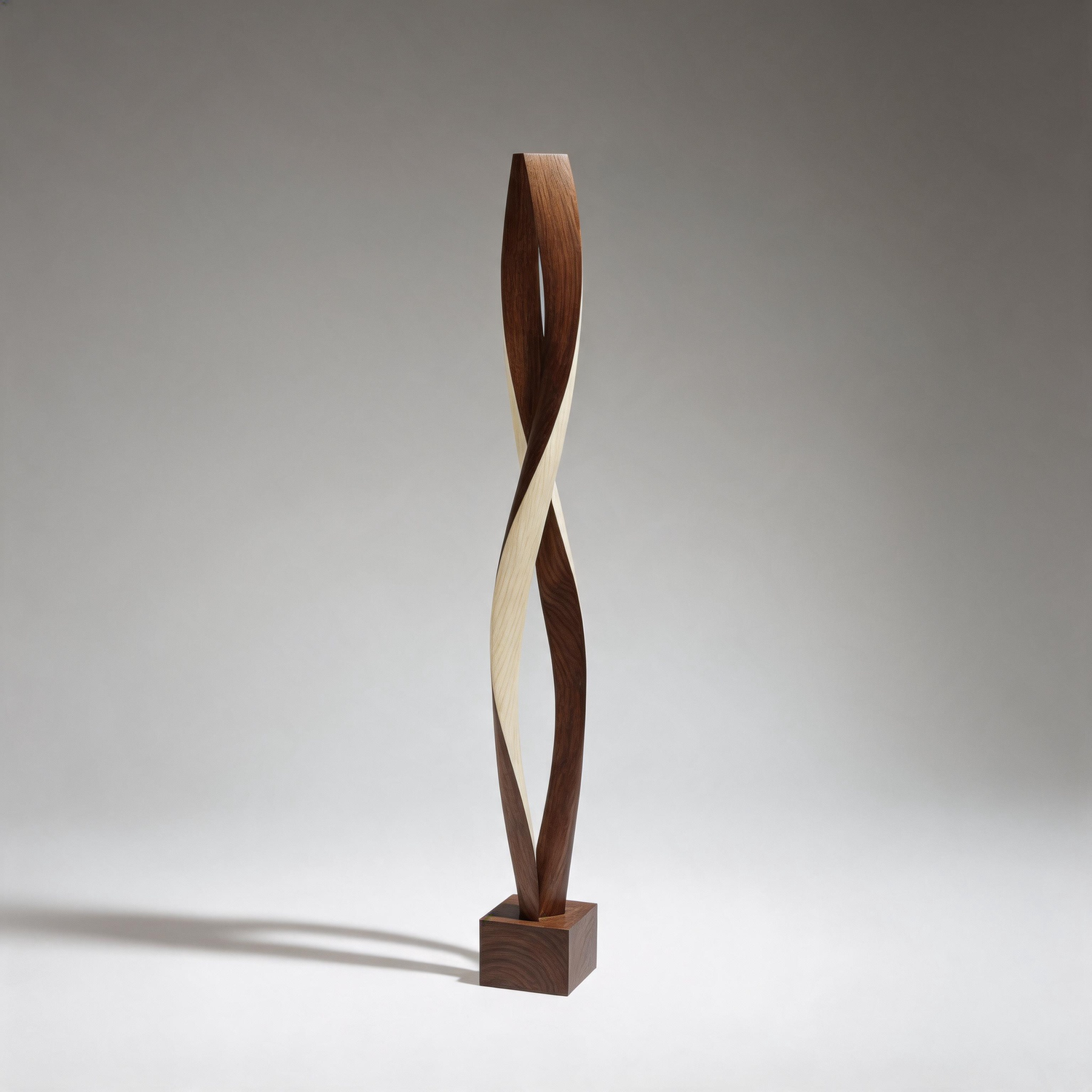 Hollow Twin Ribbon   | Large Wood Sculpture