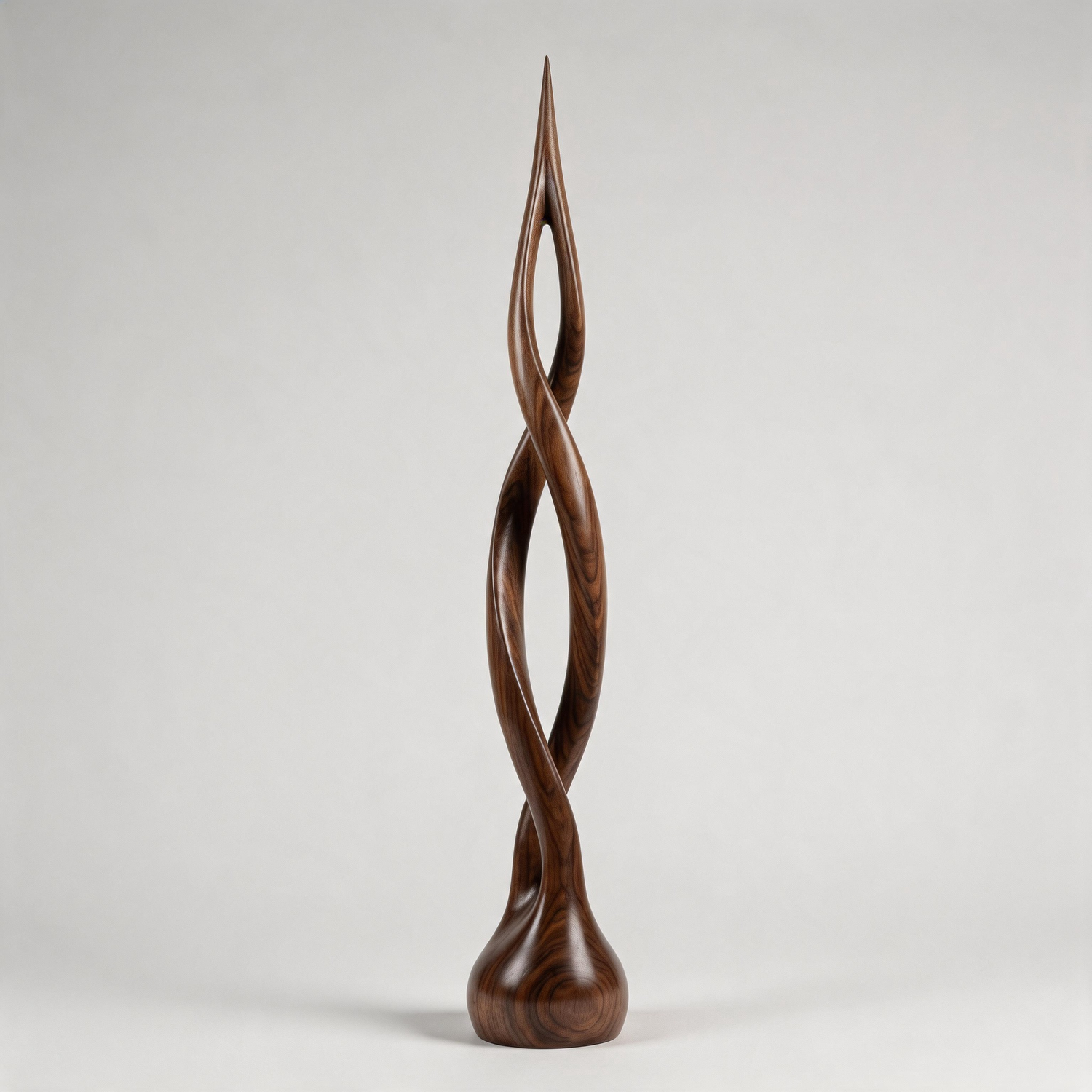 Two-Tone Ribbon Twist    | Large Wood Sculpture