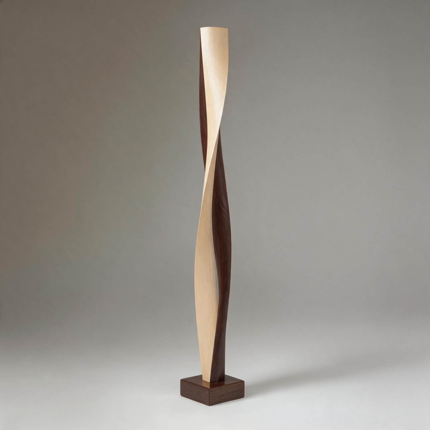 Pale Swirl Spire   | Large Wood Sculpture