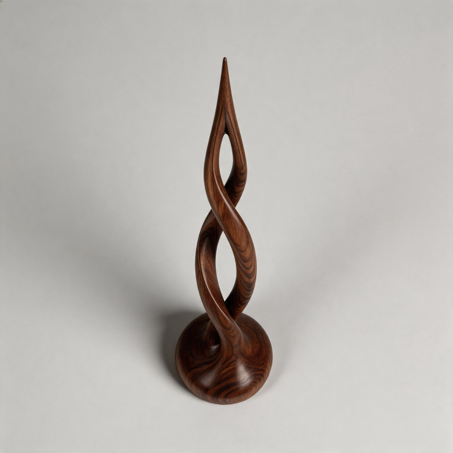 Two-Tone Ribbon Twist    | Large Wood Sculpture