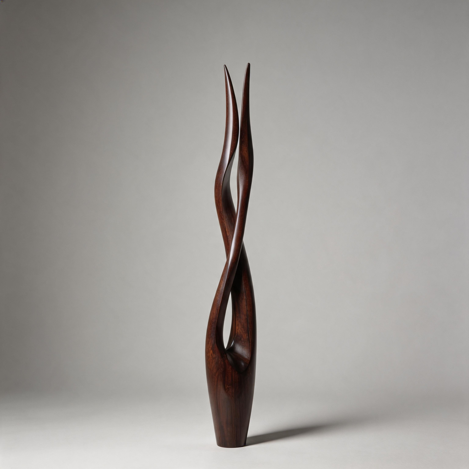 Bulbous Helix    | Large Wood Sculpture