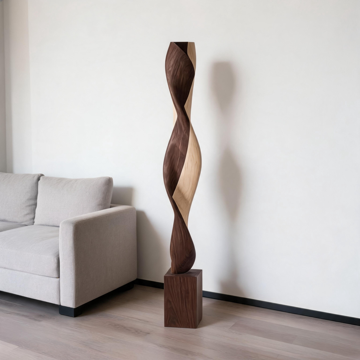 Teardrop Intertwine   | Large Wood Sculpture