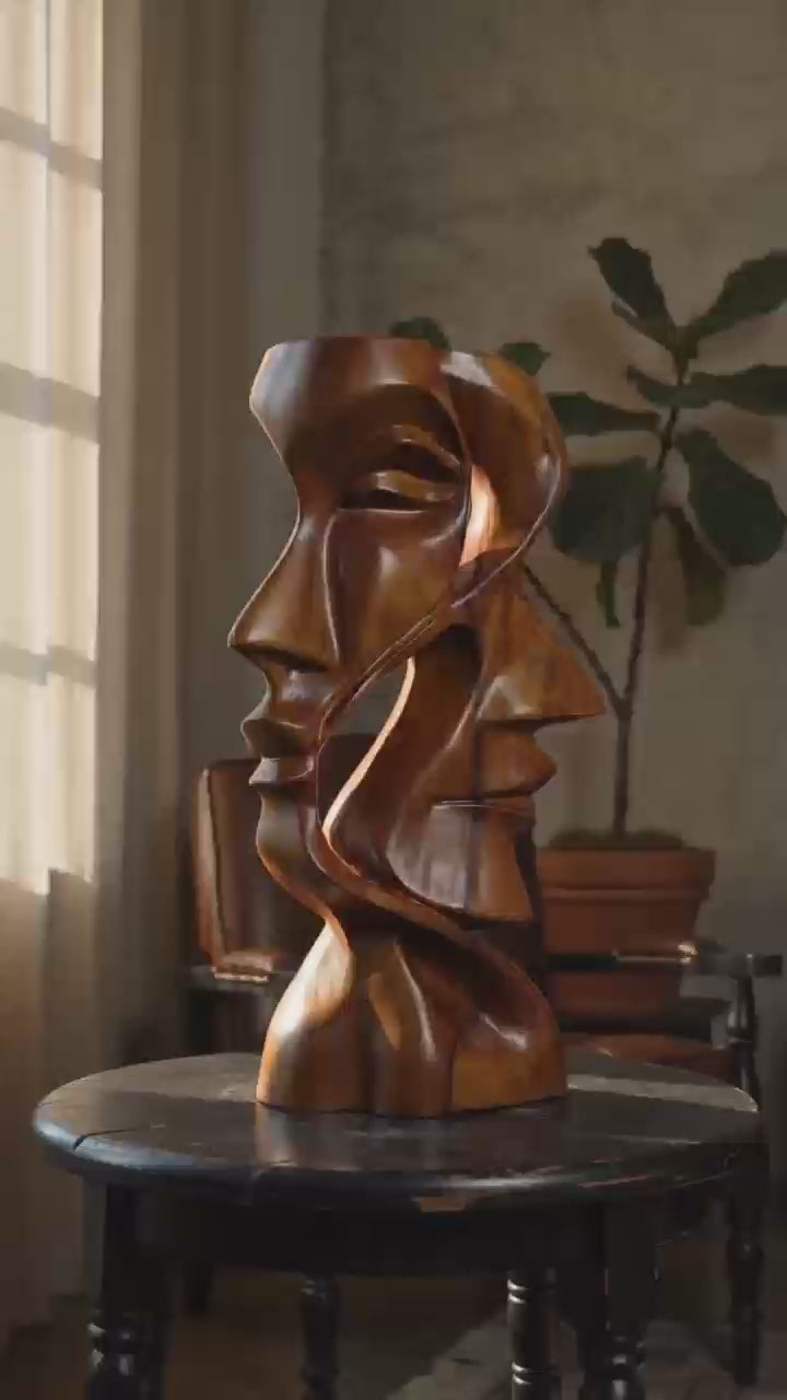 Dual Whisper | Wood Sculpture